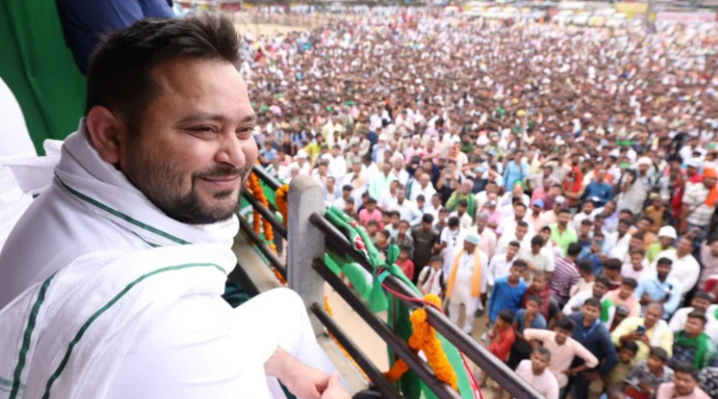 Lalu Prasad had stopped the Rath (Cart) of LK Advani, and his son will stop the Vijay Rath (Winning cart) of Narendra Modi.