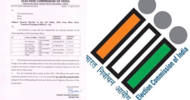 ECI removed four bureaucrats from the electoral procedures in Bihar.