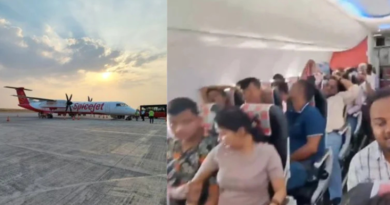 Uneasy experience onboard for the passengers of the Darbhanga-bound SpiceJet flight.