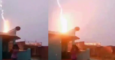 Close save for a teenage girl after lightning struck near her in Sitamarhi.