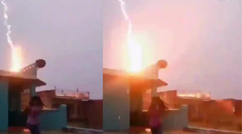 Close save for a teenage girl after lightning struck near her in Sitamarhi