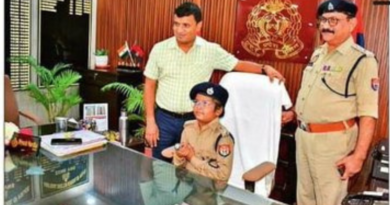 A 9-year-old cancer-stricken child became ADG Varanasi zone for a day