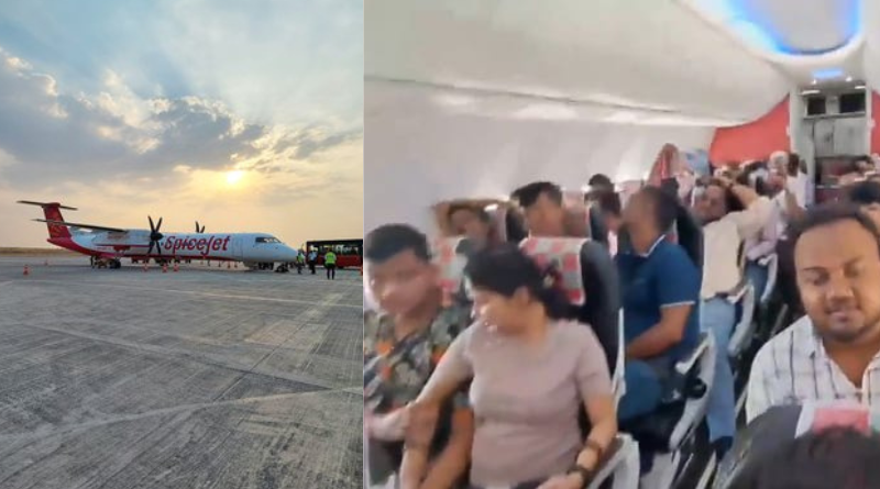 Uneasy experience onboard for the passengers of Darbhanga bound SpiceJet flight