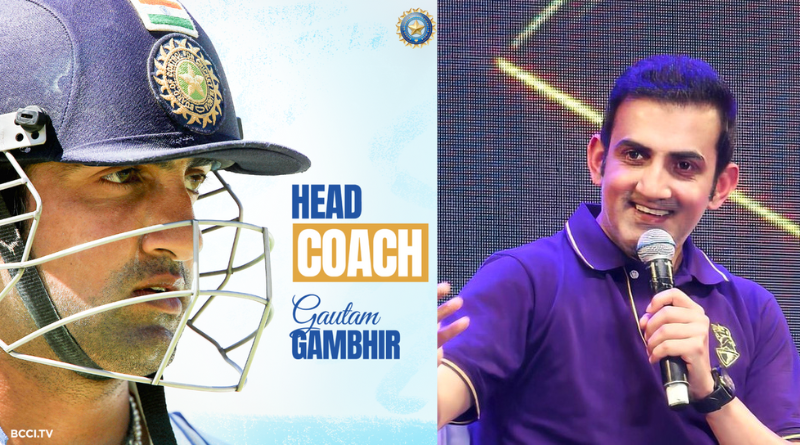 Gautam Gambhir appointed as head coach of Team India