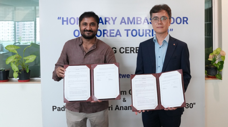 Anand Kumar was designated hon ambassador of Korean tourism.