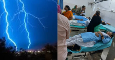 Eighteen students were injured due to lightning strikes in Bhojpur.
