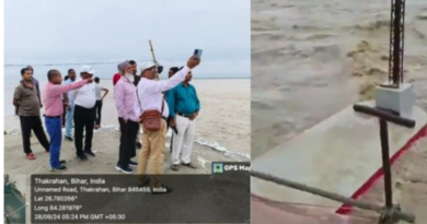 The water level is continuously rising in the Kosi River, posing a flood threat.