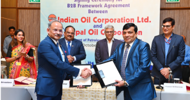 Indian Oil Corporation and Nepal Oil Corporation signed a B2B agreement.