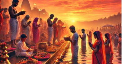 The first Arghya of the Chhath Puja will be offered at 5:34 PM in Bhagalpur and 5:42 PM in Patna.