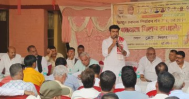 JDU candidate Abhishek Jha filed the nomination for the Tirhut MLC seat on 1st day.
