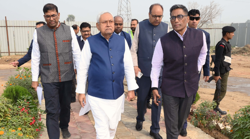 Nitish Kumar reviews 2 highly important projects: Bihta-Danapur elevated road and SDRF campus.