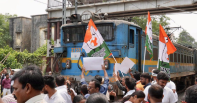 Youth Congress halted trains in Patna to protest ED action against Gandhis in the National Herald case.