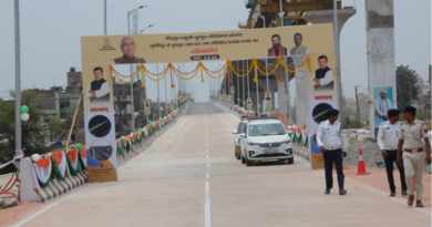 Nitish Kumar inaugurates 1st phase of Mithapur-Mahuli elevated road to ease traffic in Patna.