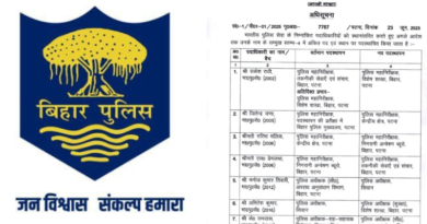 Bihar Home Department has transferred 7 IPS officers ahead of assembly elections.