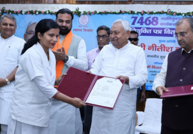 Nitish Kumar distributes appointment letters to 7,468 ANMs to boost healthcare in Bihar.