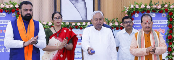 CM Nitish Kumar disburses Rs. 1227 crore social security pension to 1.11 crore beneficiaries in Bihar.