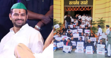 Tej Pratap Yadav believes in simple living, high thinking, and skips the black dress protest.