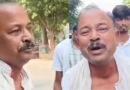 RJD worker protests outside Lalu-Rabri residence, alleging irregularity in ticket distribution.