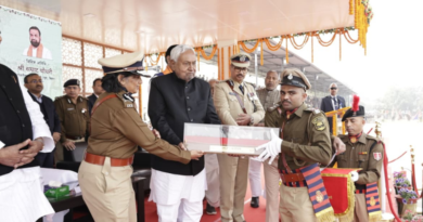 1218 sub-inspectors pass out at Bihar police academy; Nitish Kumar congratulated the officers.
