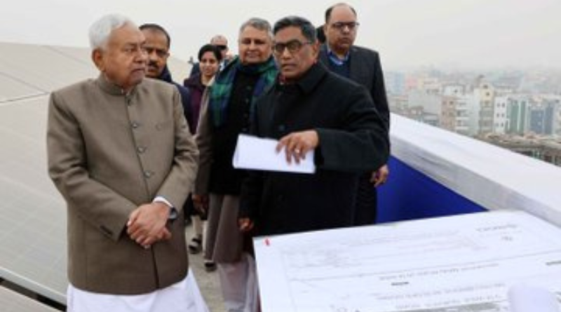 CM Nitish Kumar inspects the under-construction universities in Patna, asks officials to expedite works.