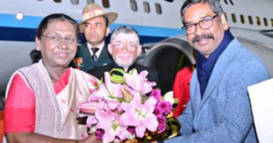 President Droupadi Murmu arrives in Ranchi on a three-day visit to Jharkhand.
