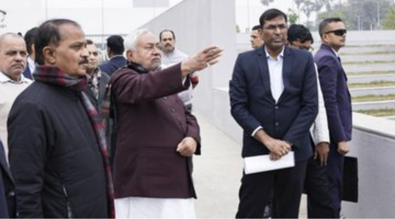 CM Nitish Kumar inspects the Dr. APJ Abdul Kalam Science Centre in Patna.