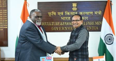 India and Fiji discuss expanding cooperation in agricultural and food security.
