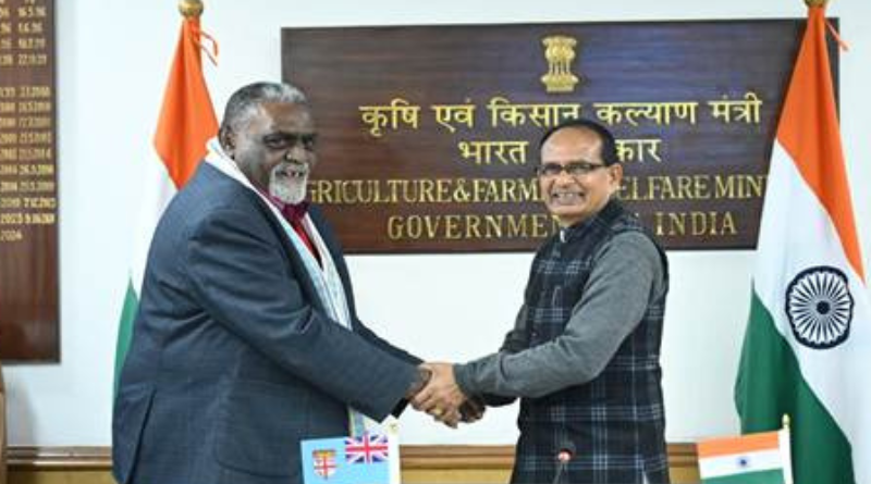 India and Fiji discuss expanding cooperation in agricultural and food security.