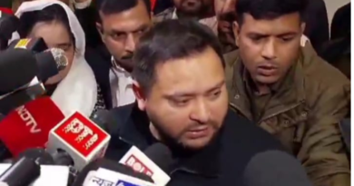 Tejashwi Yadav returns to Patna, alleges machinery won, people lost in Bihar election 2025.