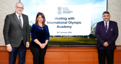 The International Olympic Academy delegation met officials of the Sports Ministry to strengthen Olympic Education in India.