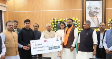 Nitish Kumar honours U-19 Cricket World Cup champion Vaibhav Suryavanshi with Rs 50 lakh.