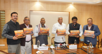 V. Somanna launches coffee table book on Karnataka Bharat Gaurav Train at Rail Bhawan.