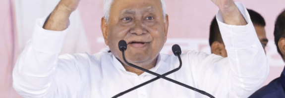 Nitish Kumar announces candidacy for Rajya Sabha.