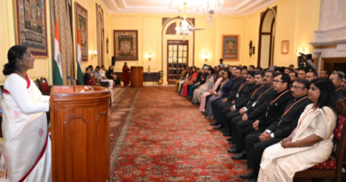 LBSNAA IAS officers call on Droupadi Murmu at Rashtrapati Bhavan.