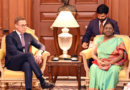 President Alexander Stubb meets Droupadi Murmu at Rashtrapati Bhavan.