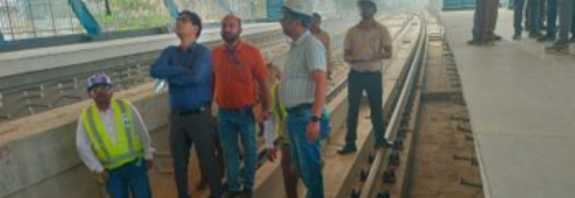An inspection was conducted on the priority corridor of Patna Metro to assess operational readiness.