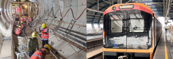 Patna Metro tunnel work intensified on the red line, which will cover 12 stations.