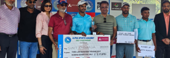 PGTI NEXTGEN ALPHA golf championship concludes in Patna; Sunit Chowrasia emerges winner.