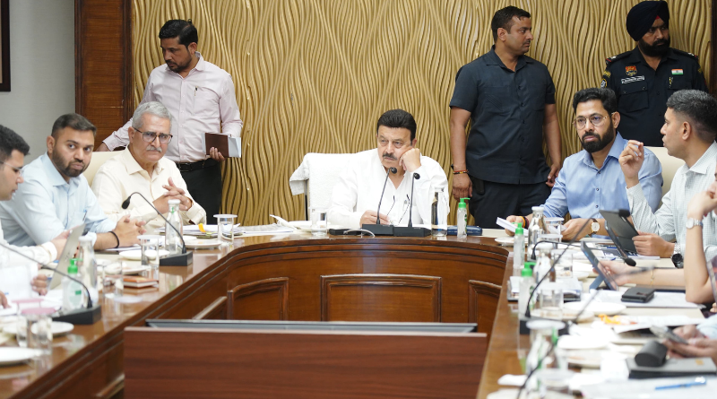 Rao Narbir Singh directed officials to make preparations for waterlogging ahead of the monsoon.
