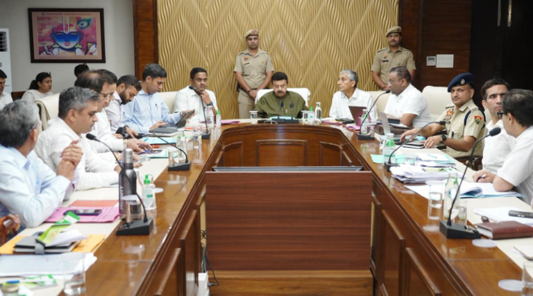 Rao Narbir Singh chairs a high-level review on pollution control in Gurugram.