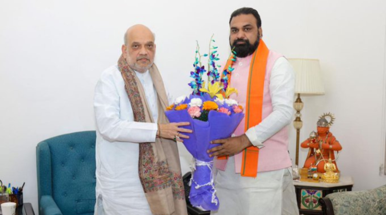 Samrat Choudhary met Home Minister Amit Shah in New Delhi before the cabinet expansion in Bihar.