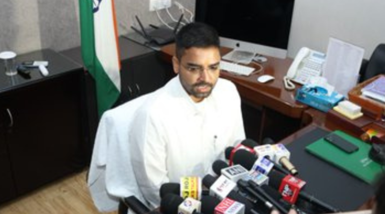 Deepak Prakash takes charge of the Panchayati Raj Department in the newly formed government.