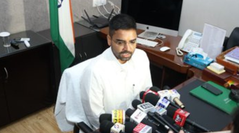 Deepak Prakash takes charge of the Panchayati Raj Department in the newly formed government.
