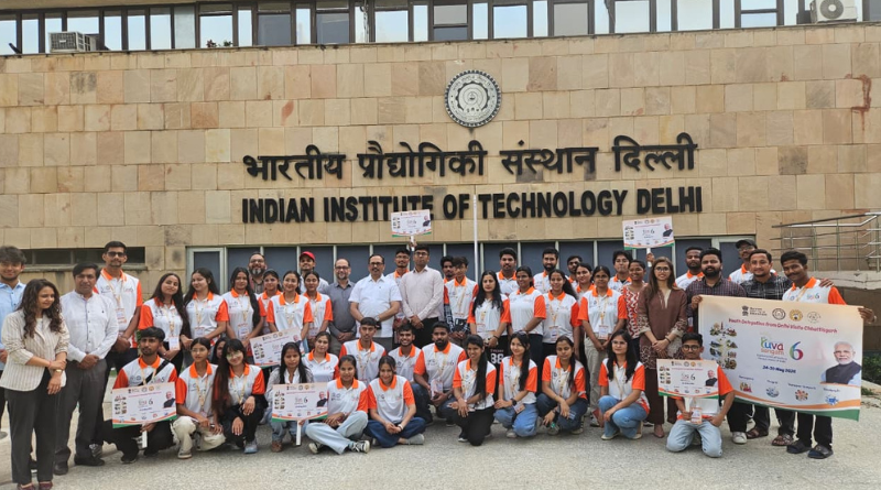 IIT Delhi flags off Delhi Youth delegation to Chhattisgarh under Yuva Sangam phase 6.