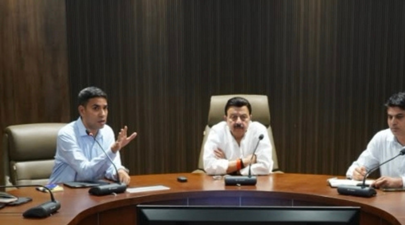 Rao Narbir Singh reviews Gurugram development projects, stresses accountability and timely completion of projects.