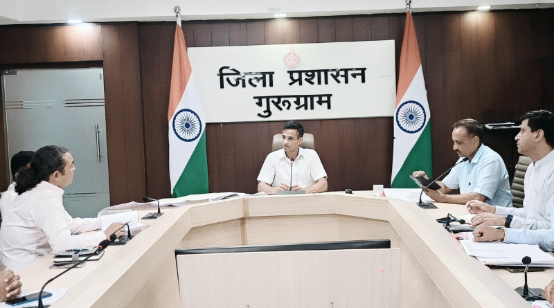 DC Uttam Singh reviews eco-sensitive zone compliance around Sultanpur National Park.